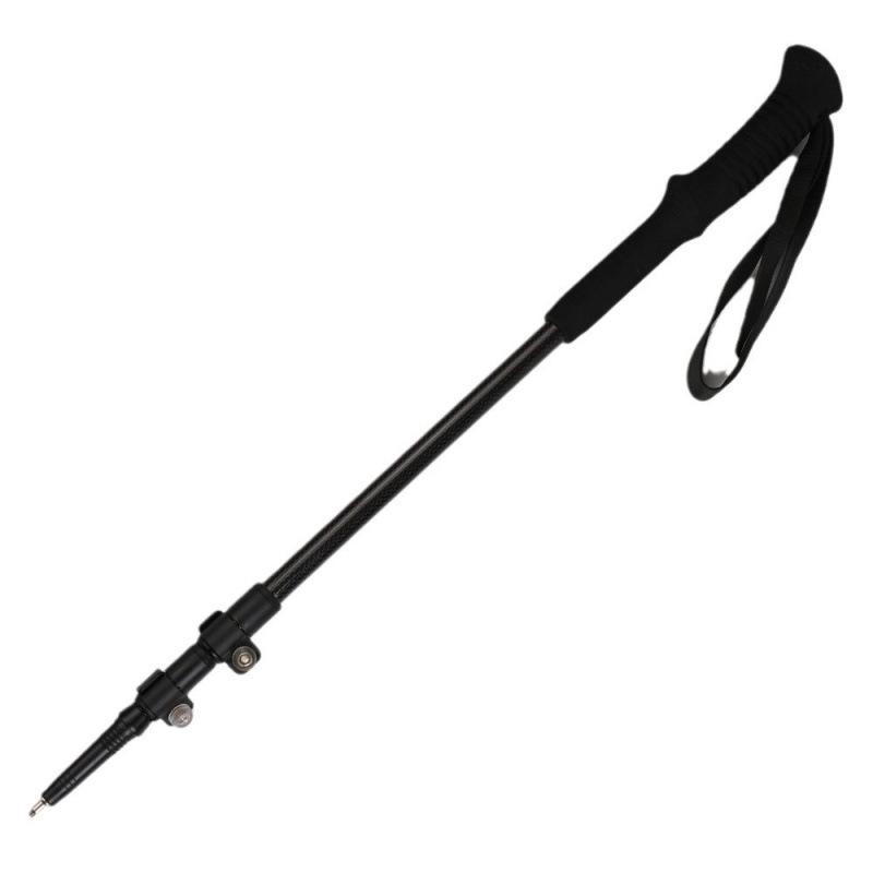 Ultra-light Carbon Fiber Trekking Poles: Three-section, Non-slip, Telescopic Walking Sticks