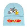 Jerry And Tom Cartoon Print Knitted Hat Hip Hop Cap Outdoor Fashion Gift Unisex