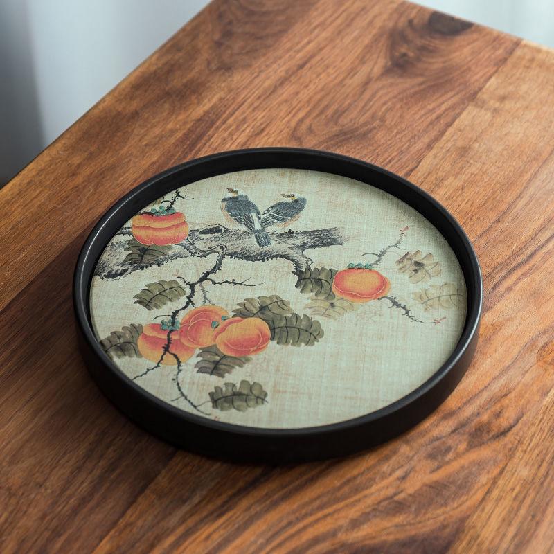 Chinese Style Tea Mat Quick-drying Water-absorbing Pottery Tea Tray Kung Fu Tea Coaster Tea Ceremony Table Tea Set Accessories