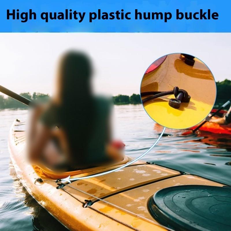 10Pcs Kayak Pad Eye Kit With 20Pcs Screws Accessories Nylon Bungee Deck Loops Kayaking Replacement Parts For Canoe Rigging
