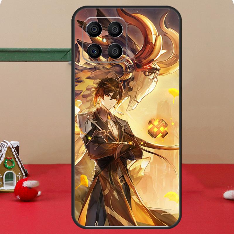 zhongli genshin impact Case For Honor Magic 8 7 6 Pro Honor 200 400 70 90 Lite X8c X8b X9a X9b X9c X9d Win RT Coque