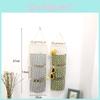 Chic Cotton Linen Hanging Storage Bag With 3 Pockets For Efficient Home And Closet Organization