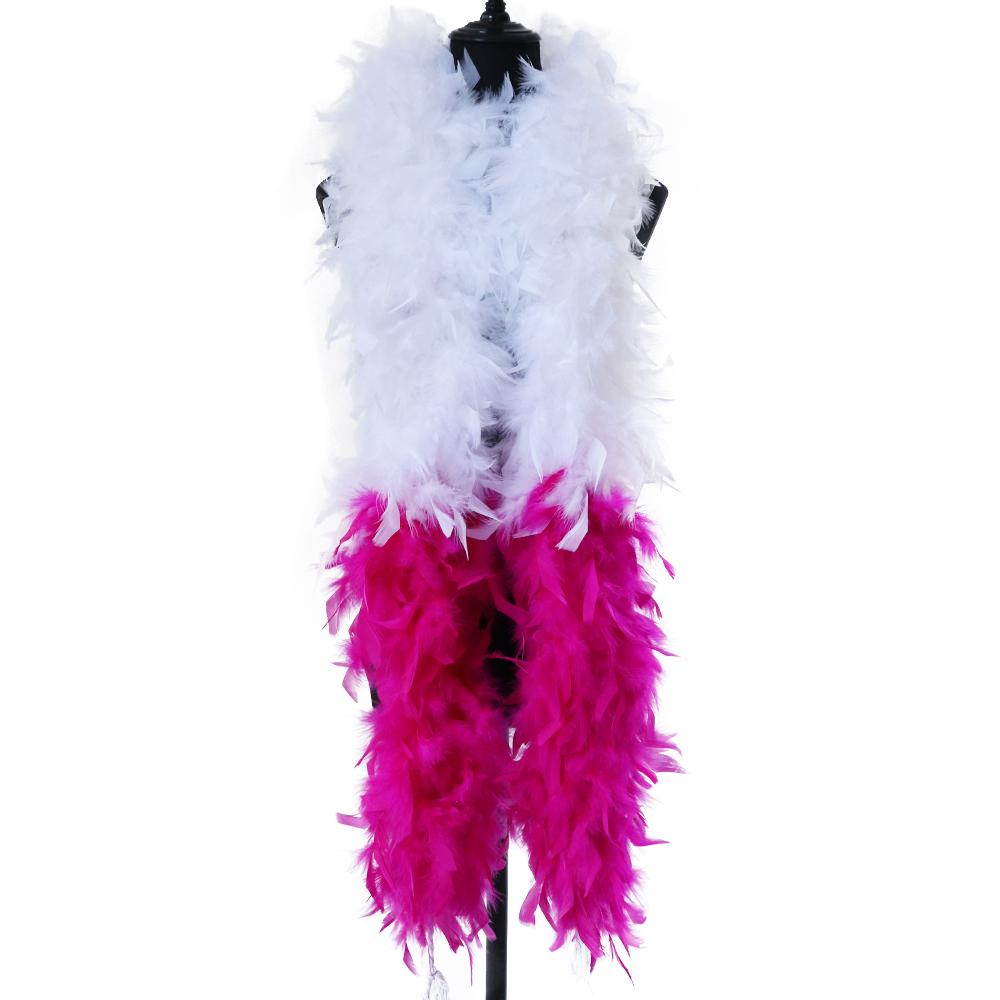 DIY 90Gram High Quality Fluffy Turkey Feathers Boa for Shawl Red Pink Plumes Ribbon Wedding Dress Decoration Crafts Feathers 2 Yards