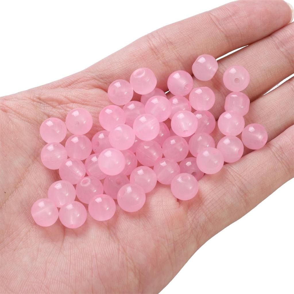50-135 szt. Kryształowych szklanych koralików, galaretkowych, jednolitych kolorowych, imitujących kamień jadeitu, luźne koraliki dystansowe do wyrobu biżuterii