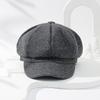 Women's Berets Octagonal Cap Winter Hats Woman Autumn Trendy British Solid Color Beret Cap Female French Berets Casual New
