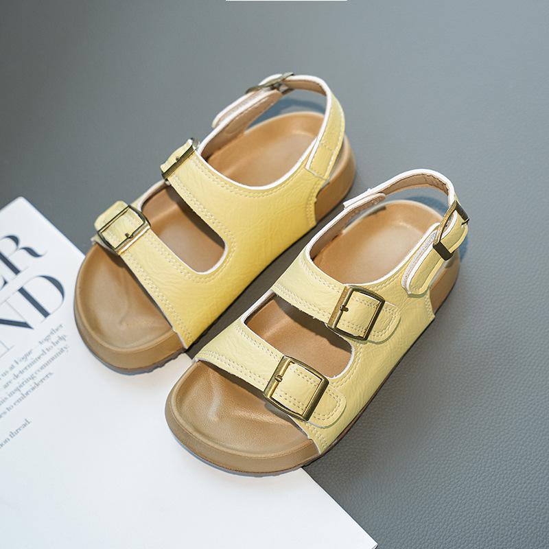 New Summer Children's Sandals Korean Style Soft Sole Beach Shoes for Kids Girls Open-Toe Casual Shoes