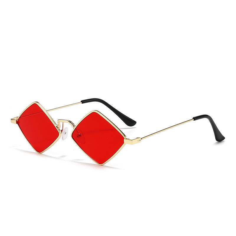 Diamond-Shaped Sunglasses: Trendy European & American Hip Hop Club Style Women's Fashion with UV Protection