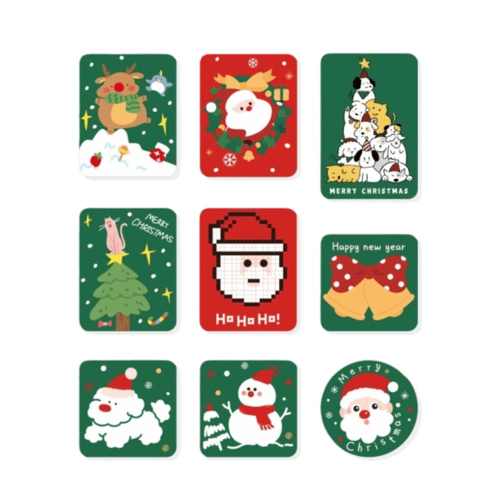 Santa Soft Magnetic Sticker Decal Soft Refrigerator Decor Cute Christmas Fridge Magnet  New Year