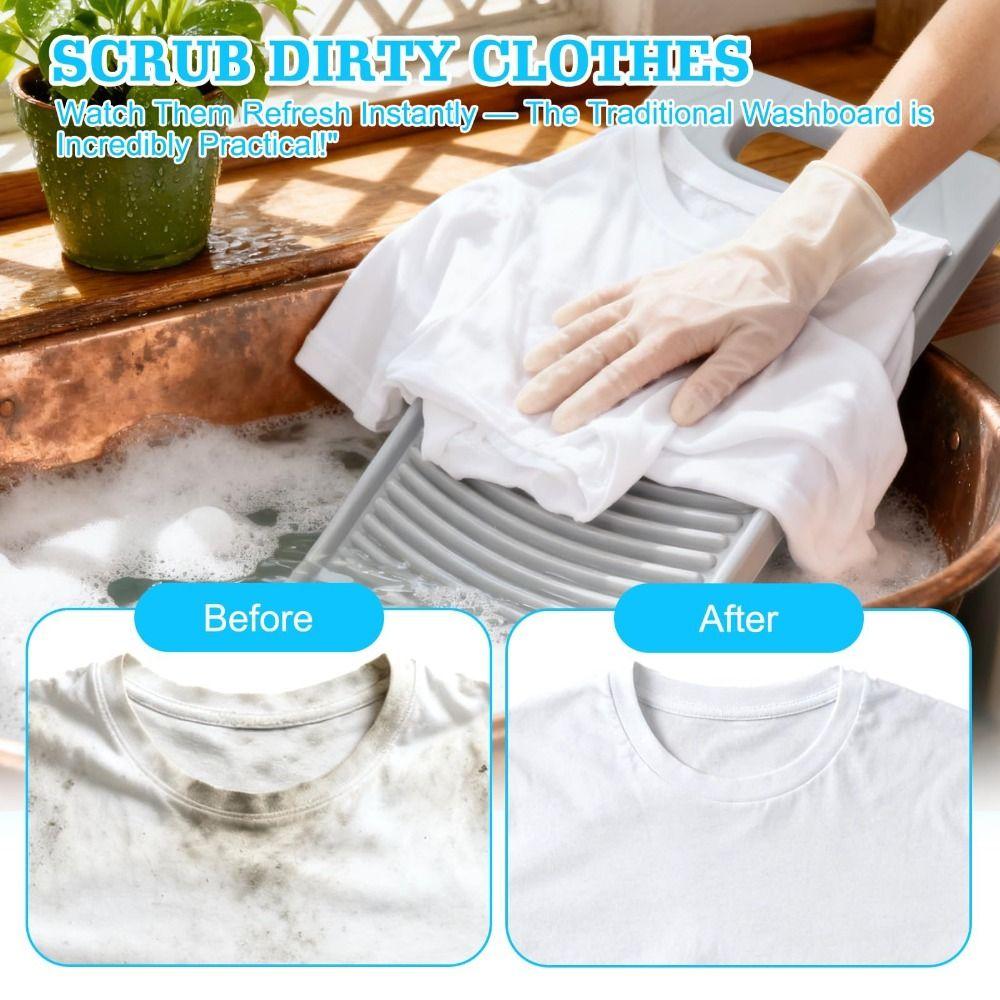 Durable Washboard Efficient Cleaning Hand Washing Tool Delicate Fabric Care Laundry Board  Home