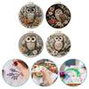 4 Pack Embroidery Kit with Cute Animal Patterns Cross Stitch Set with Embroidery Hoop Needles Threads Instruction for Beginners