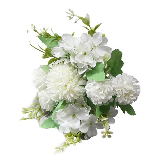1/5/6Pcs Artificial Rose Bouquet 7 Fork Fake Silk Flower with Green Leaves Home Wedding Party Table Centerpiece Indoor Outdoor Faux Bloom Decoration