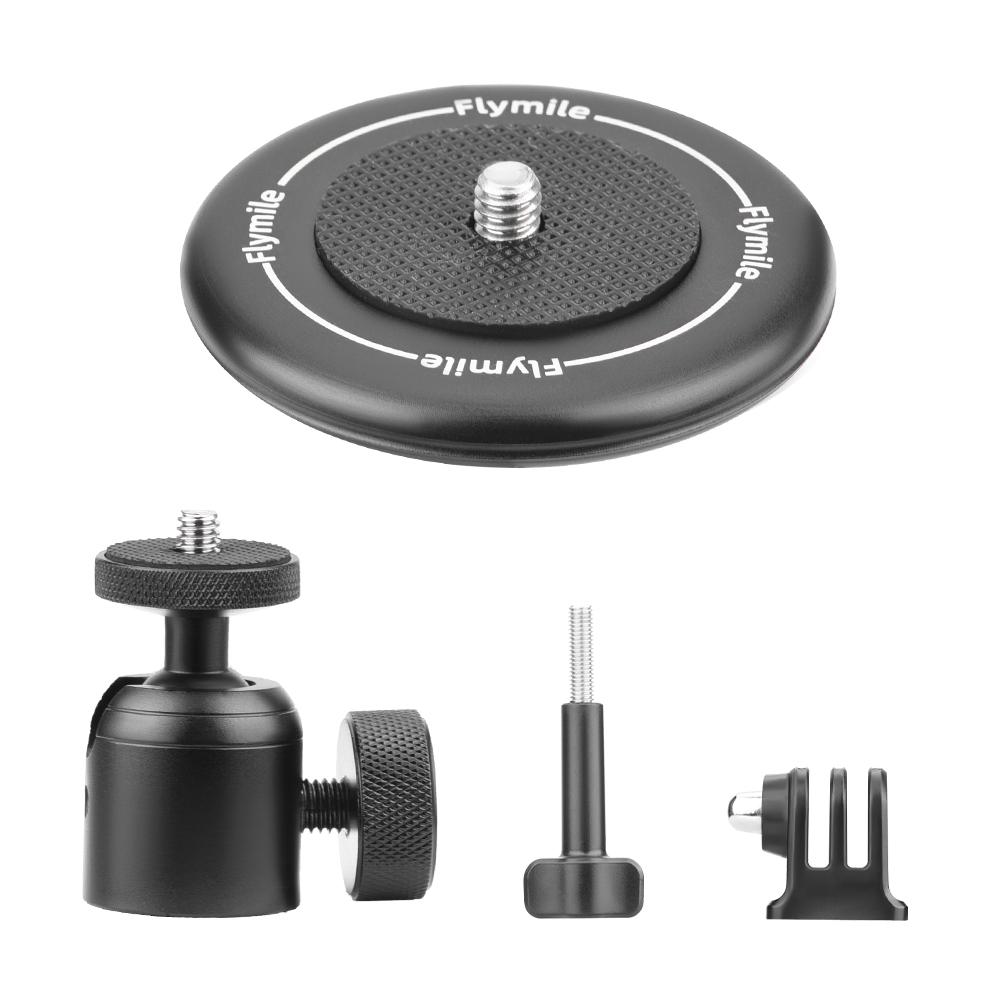 Kit de Montagem Magnética FLYMILE para Câmera Esportiva Base Adaptadora Acessórios para Câmera