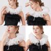Themed Party Neck Ruff For Jester Costume Breathable Mesh Collar Neckpiece Halloween Transformation Accessory