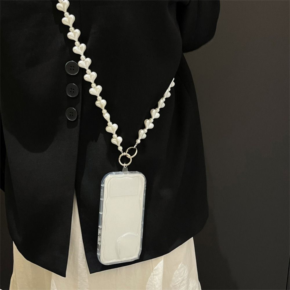 Phone Case Decor Crossbody Long Crossbody Phone Chain Long Sweet Mobile Phone Chain Acrylic Beads Cellphone Lanyard Girls