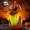 Lanterna Lanterna di Zucca in Plastica Resistente per Halloween, Testa Spaventosa Animatronica con Bocca Aperta Lanterna per Design Casa Cortile Esterno Interno Portico Infestato