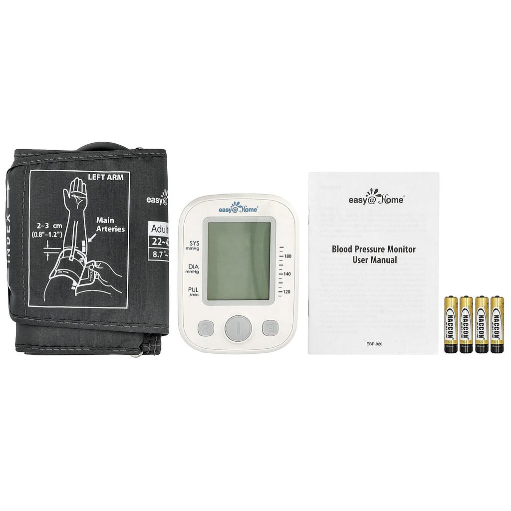 Easy@Home, Blood Pressure Monitor, 1pc