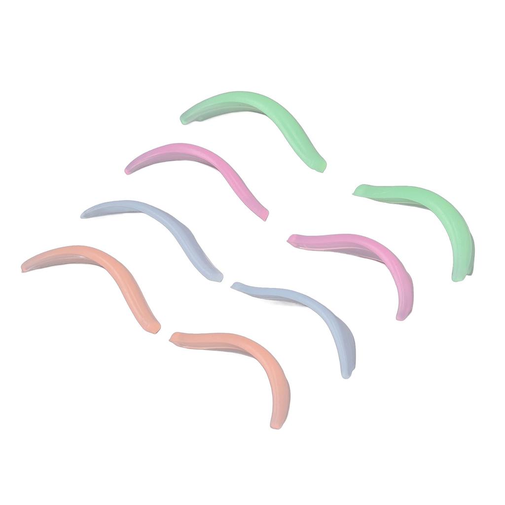 8 Pairs Silicone Lash Lift Rods 4 Sizes Reusable Perming Curler Makeup Beauty Tools No Glue Required Eyelash Perm Pads