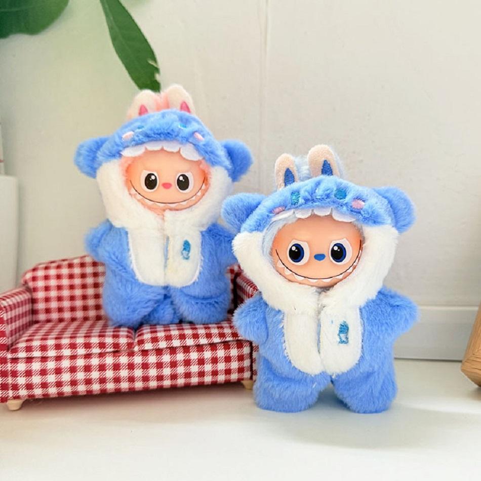 LABUBU4.0 Tiefes Herz Passwort Niedlich Mini Plüschpuppenkleidung Outfit Accessoires Für Labubu Hai Einteiler Kleidung DIY Mädchen Geschenk
