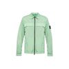 Solid Color Zip Collar Long Sleeve Jacket Men Jackets Green 801510522-V0052