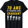 Idea Humour 70th Anniv 1956 Birthday 70 Years Unisexs T Shirt Vintage Unisex Stylish Comfortable Stretched Slightly