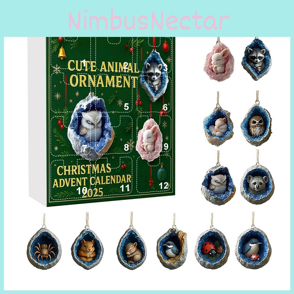 Animal Christmas Blind Box Decorations With Acrylic Style For Holiday Parties And Gifting