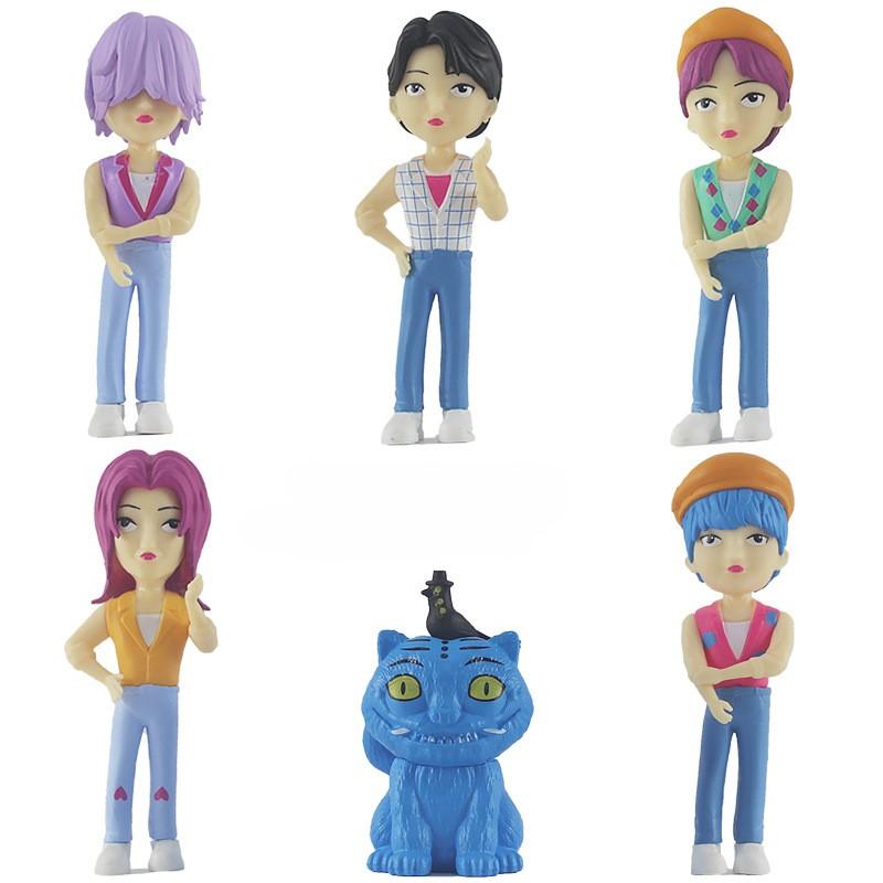 1 Set Kpop Dämonenjäger Figurenmodell Spielzeug PVC Cartoon Gaming Zubehör Schreibtischdekoration Sammlerfiguren Modell Spielzeug
