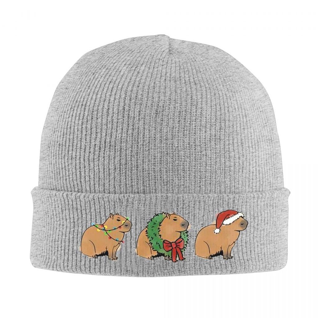 Capybara Halloween Warm Knitted Cap Winter Knit Bonnet Hat Skullies Beanies Hip Hop Caps for Unisex