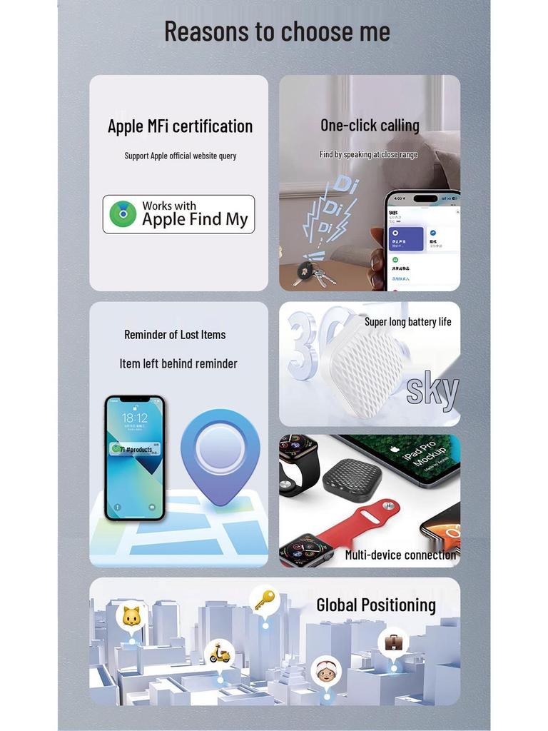 Global Bluetooth Pet & Elderly Tracker: Smart Anti-Lost Locator for Children and More