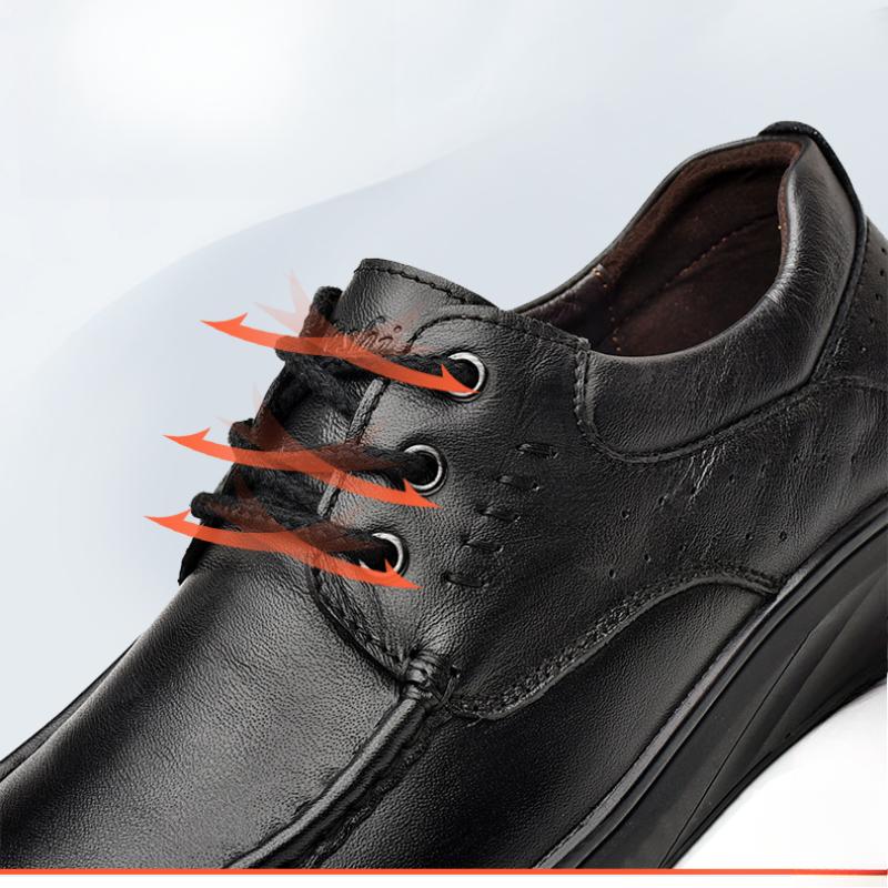 Men's Genuine Leather Casual Shoes Business Casual Shoes Comfortable Soft Sole Anti Slip Lazy Driving Shoes