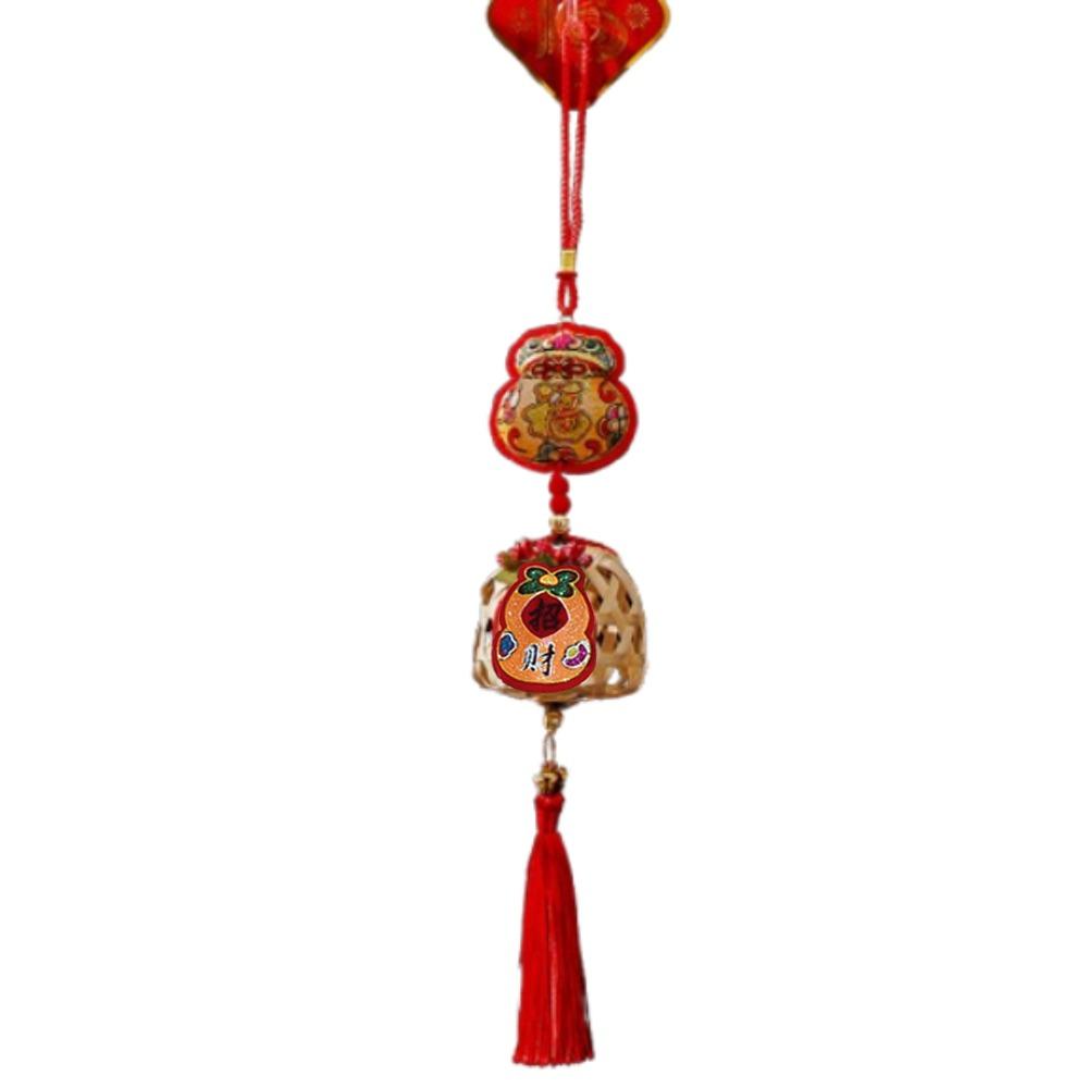 Traditional Spring Festival Decoration Pendant Reusable New Year Ornaments Red Lantern String  Door