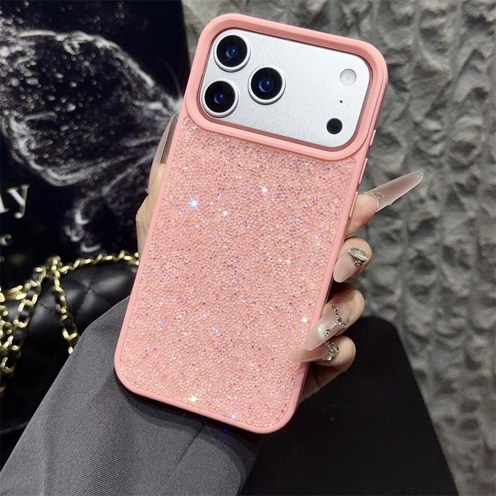 Luxury Fantasy Bling Little Rhinestone Glitter Phone Case For iPhone 17 14 15 16 Plus 13 12 11 Pro Max Shockproof Bumper Cover