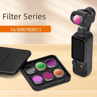 Sunnylife OSMO Pocket 3 Magnetic Adjustable Metal CPL ND256 ND64/PL Filter.