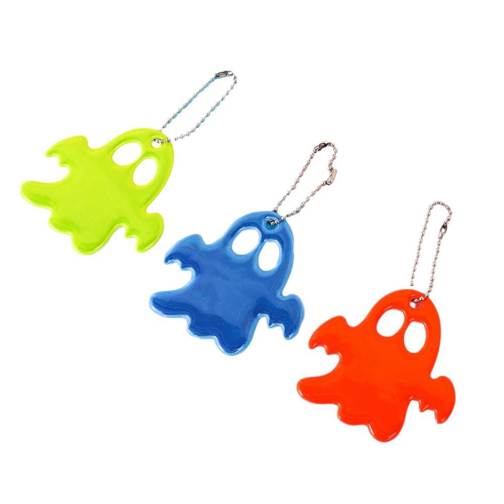Ghost Reflective PVC Safety Pendant for Outdoor Cycling Backpacks