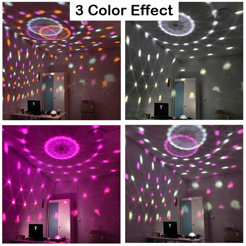 3/6 Colors LED Stage Disco Light for Christmas Party Home KTV Wedding Show DJ Ball Party Lights USB Strobe Lighting