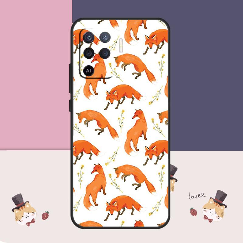 

Cartoon Foxes Animal Case For Oppo A76 A96 A16 A60 A98 A58 A78 A18 A38 A80 A40 A77 A57 A17 A74 A54 A94 A15 A5 Pro OPPO A79 5G