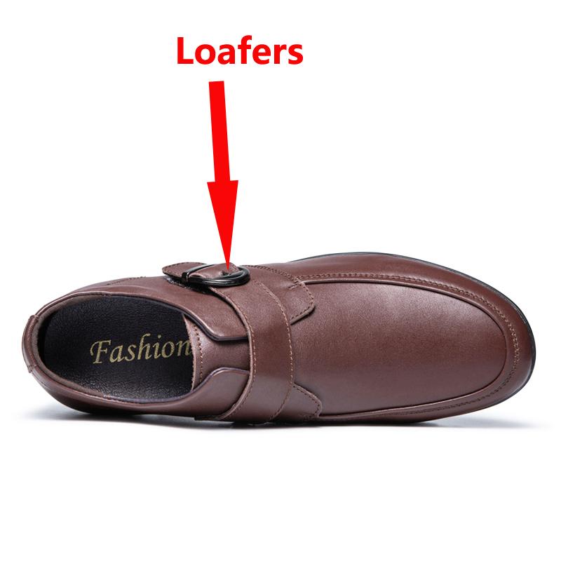 

Бизнес-лоферы мужские кожаные кроссовки для мужчин с увеличенным ростом, стелька 5 см 36