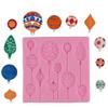 1 Pcs Cake Craft DIY Christmas Ball Shaped Silicone Mold Christmas Decoration Fondant Cake Mold Embossed Cutter