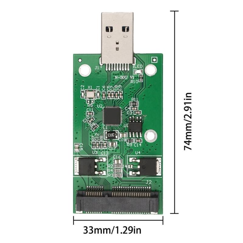 Secure mSATA to USB3.0 Converter with Overload and Short Circuits Protections Ensuring Data Stability Easy Installation