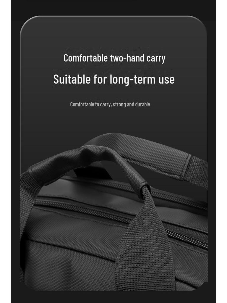 Geantă de umăr verticală pentru bărbați, cu capacitate mare și buzunare multiple, pentru afaceri, călătorii și timp liber