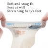 Pack of 4 Pair Breathable Cotton Baby Socks for 0-5 Years Nonslip Design Calf Length Socks for Sensitive Skin