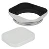 Haoge 58mm Square Metal Mount Lens Hood Shade Cap for 58mm Canon Nikon Leica Leitz Zeiss Voigtlander Nikkor Fujifilm Olympus Lenses and Other 58mm