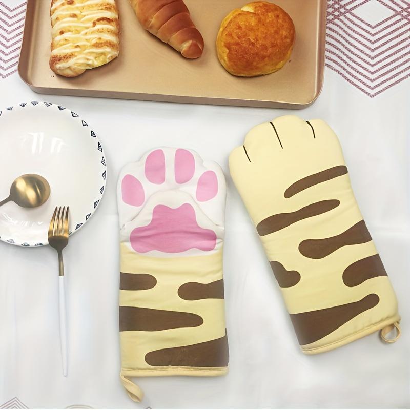 1 Paar skurrile Küchenhelfer Katzenpfote Thermohandschuhe Bügeln & Hochtemperatur-Backofen Mikrowellengeeignet Kochhandschuhe Handwäsche
