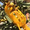 Creative Agricultural Fruit Picker Head High-altitude Plastic Fruit Picker Yellow Fruit Picking Tool Orchard