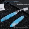Compact Folding Travel Toothbrush Set with Soft Bristles - Colorful Family Pack for Hotel and Business Trips