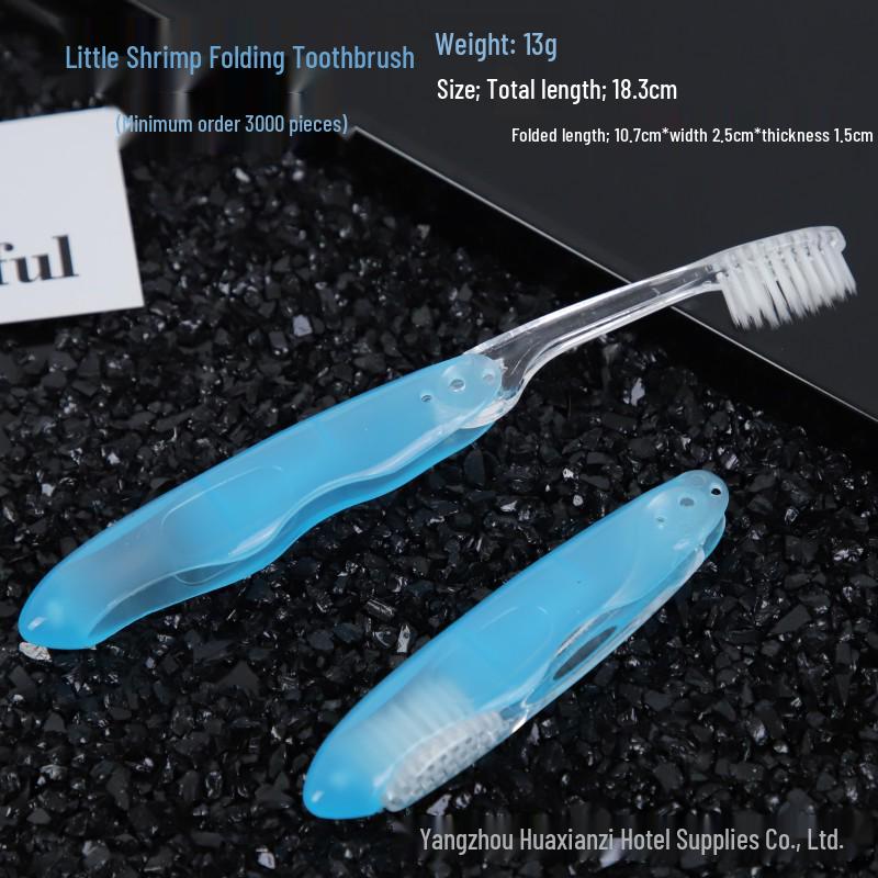 Compact Folding Travel Toothbrush Set with Soft Bristles - Colorful Family Pack for Hotel and Business Trips