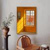 Moderne minimalistische orange dekorative Wandkunst gedruckte Leinwandbilder - Wand Heimdekoration Perfekte Geschenke und Ornamente