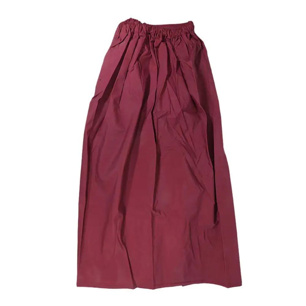

Easy To Clean Waterproof Waterproof Pants Skirt Windproof Lightweight Cycling Apron Thicken One-piece Rain Kilt Camping красный