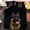 German Shepherd Duvet Cover King Queen 3D Lovely Dog Pattern Bedding Set for Kids Boys Girls Cute Pet Puppy Soft Comforter Cover