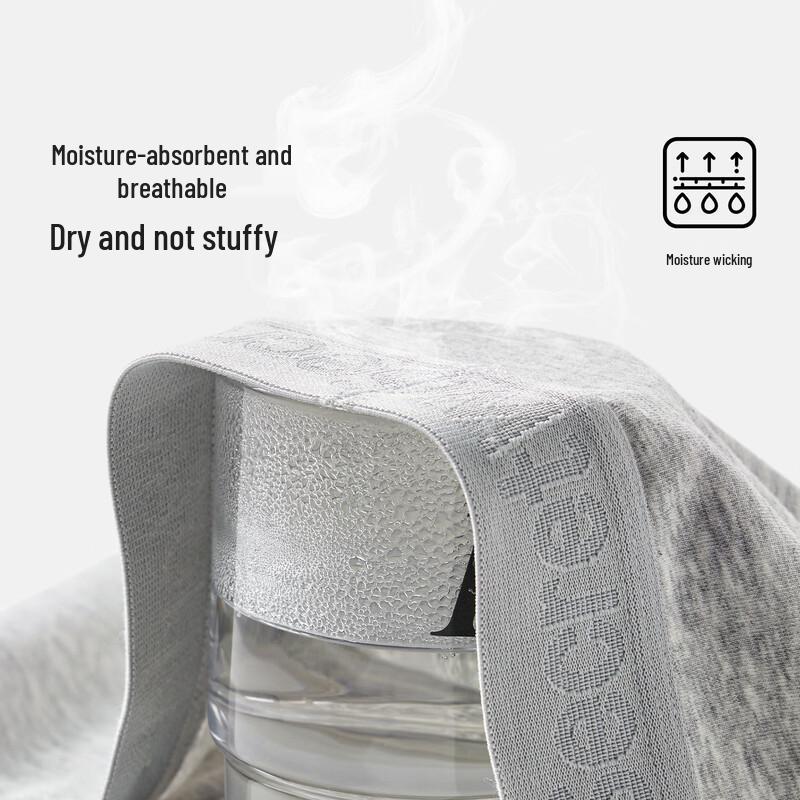 SecretWorld Men's Class A Antibacterial Cotton Boxer Briefs