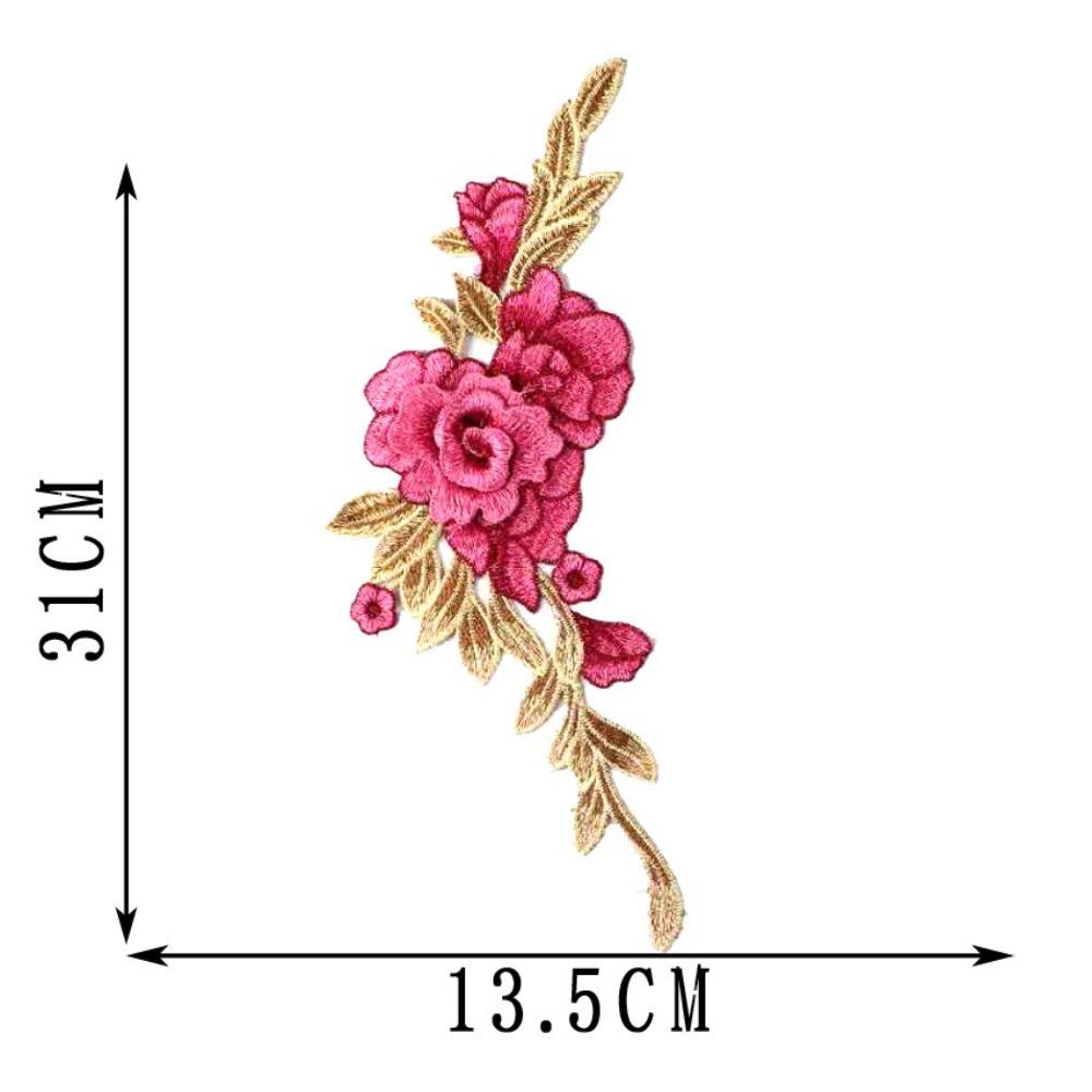 Floral Embroidery Embroidery Patch DIY Sew on Patch Fashion Elegant Sewing Accessories